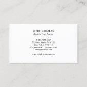 Merkaba Sacred Geometry-symbool Visitekaartje (Achterkant)