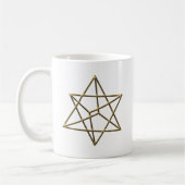 Merkaba - Stern Tetraeder - Metatrons Würfel Koffiemok (Links)