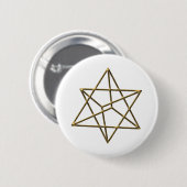 Merkaba - Stern Tetraeder - Metatrons Würfel Ronde Button 5,7 Cm (Voorkant /achterkant)