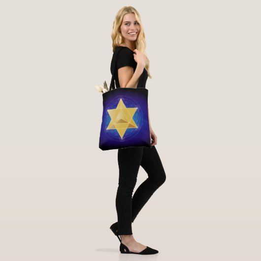 Merkaba Tote Bag (Op model)