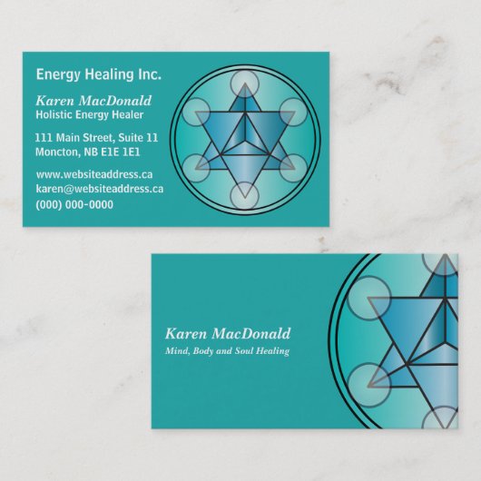 Merkaba Visitekaartje (Voorkant / Achterkant)