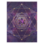 Merkabah in de bloem van het leven - Geometrie met Tafelkleed (Voorkant)