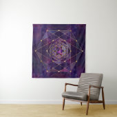 Merkabah in de bloem van het leven - Geometrie met Wandkleed (In Situ (horizontaal))