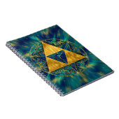 Merkabah in de bloem van het leven notitieboek (Rechterzijde)