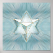 Merkabah - lichte marmer poster (Voorkant)