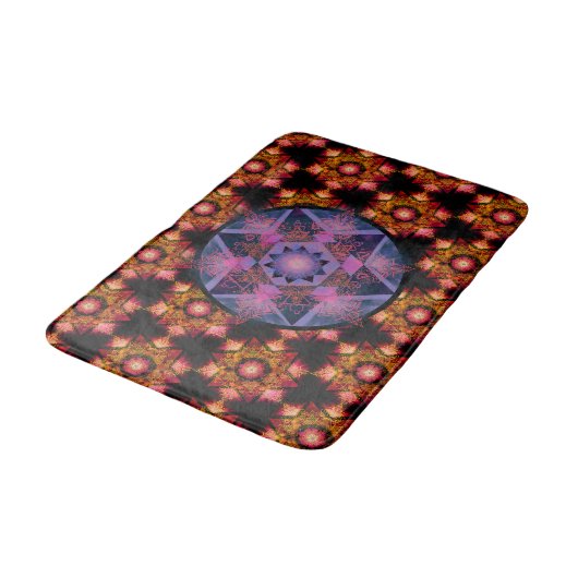 Merkabah Mandala Patroon Badmat (Gekanteld)