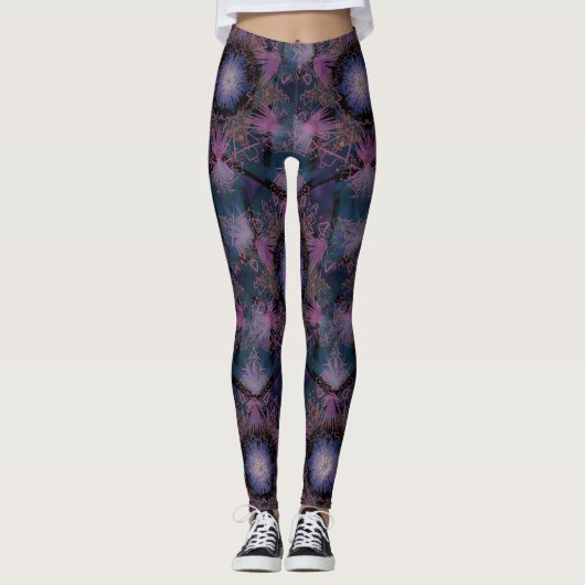 Merkabah Mandala Patroon Leggings (Voorkant)