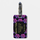 Merkabah Mandala Pattern Bagagelabel (Achterkant verticaal)