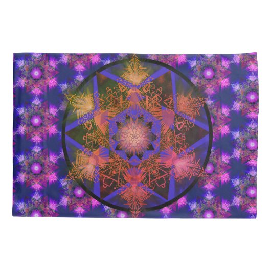 Merkabah Mandala Pattern Kussensloop (Achterkant)