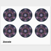Merkabah Mandala Pattern Ronde Sticker (Vel)