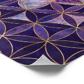 Merkabah over het levenspatroon poster (Hoek)