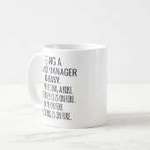 Merkbeheer zijn is eenvoudig, net als autorijden koffiemok (Voorkant links)