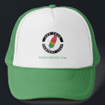 Merkgebonden Logo Trucker Pet<br><div class="desc">Voeg uw merk- en aangepaste tekst toe aan deze vrachtwagenchauffeur die perfect is voor het creëren van merkbekendheid of als een adverteren medium. Beschikbaar in andere kleuren en grootten. Geen minimumbestelling en geen plaatsingskosten.</div>