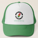 Merkgebonden Logo Trucker Pet<br><div class="desc">Voeg uw merk- en aangepaste tekst toe aan deze vrachtwagenchauffeur die perfect is voor het creëren van merkbekendheid of als een adverteren medium. Beschikbaar in andere kleuren en grootten. Geen minimumbestelling en geen plaatsingskosten.</div>