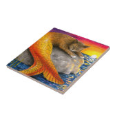 Merkitty Cat Mermaid 30 Tegeltje (Zijkant)