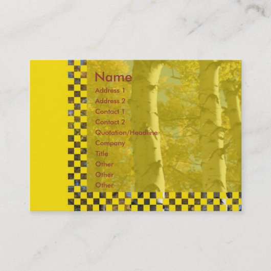 Merkkaart Visitekaartje (Voorkant)