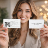 Merkkleur Qr code social media premium Visitekaartje