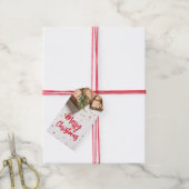 Merklogo qr-code Kerstcadeautag promotie Cadeaulabel (Met Touw)
