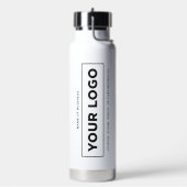 Merklogo Witte Verticale Hydratatie Waterfles (Links)