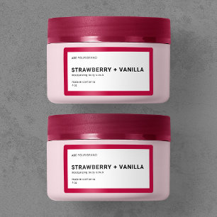 Merkmerk en modern, minimaal bewerkbaar kleurenpro etiket