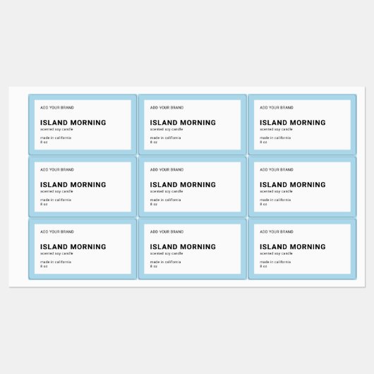 Merkmerk en modern, minimaal bewerkbaar kleurenpro labels (Vel)