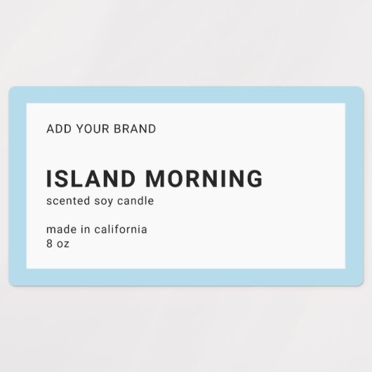 Merkmerk en modern, minimaal bewerkbaar kleurenpro labels (Design 2)