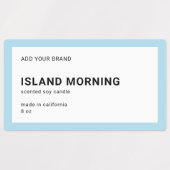 Merkmerk en modern, minimaal bewerkbaar kleurenpro labels (Design 1)