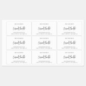 Merkmerk en modern script toevoegen Minimalistisch Labels (Vel)