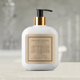 Merkmerk Klassic Grijze Grens Ingredients Kraft to Vierkante Sticker