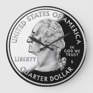 Merkmerk Nieuwe Quarter Dollar Grote Klok