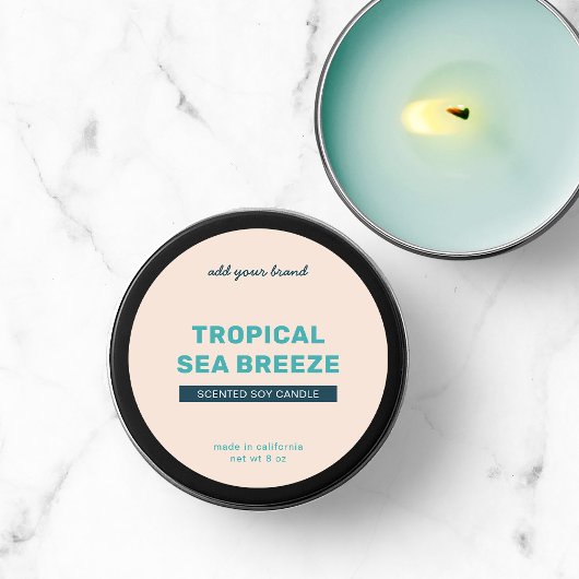 Merkmerk volledig aangepaste kleuren toevoegen Mod Ronde Sticker