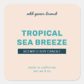 Merkmerk volledig aangepaste kleuren toevoegen Mod Vierkante Sticker (Voorkant)