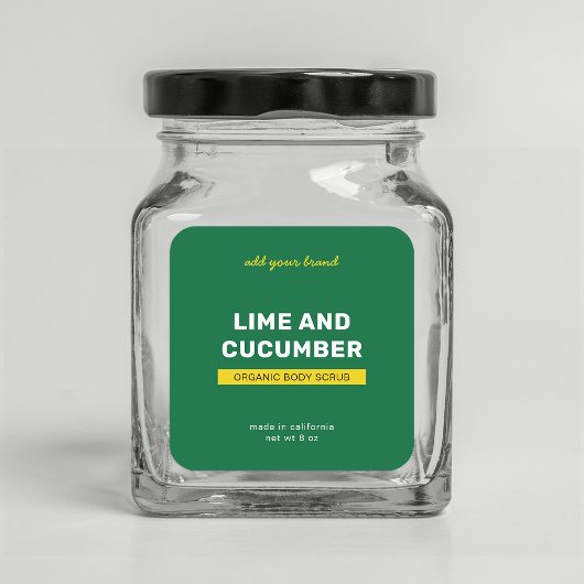 Merkmerk volledig aangepaste kleuren toevoegen Mod Vierkante Sticker