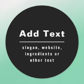 Merknaam bewerken | Zwart wit waterdicht Labels