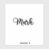 Merknaam - Handgeschreven kalligrafie Sticker (Vel)