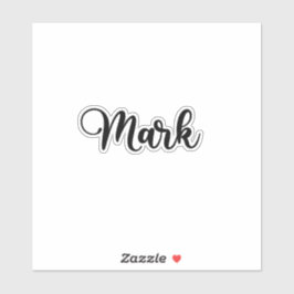 Merknaam - Handgeschreven kalligrafie Sticker