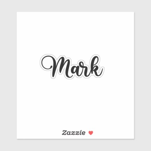 Merknaam - Handgeschreven kalligrafie Sticker (Vel)