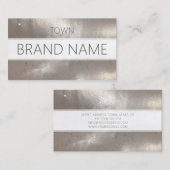 Merknaam Metallic Sparkle Mode Blogger Visitekaartje (Voorkant / Achterkant)