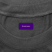 Merknaam op Paars waslabel Labels