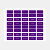 Merknaam op Paars waslabel Labels (Vel)