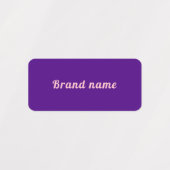 Merknaam op Paars waslabel Labels (Design 1)