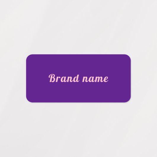 Merknaam op Paars waslabel Labels (Design 1)