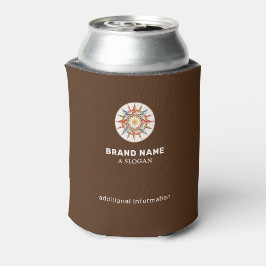 merknaam promo brown koelbox blikjeskoeler (Blikje Achterkant)