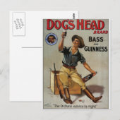 Merknaam van de hond briefkaart (Voorkant / Achterkant)