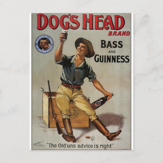 Merknaam van de hond briefkaart (Voorkant)
