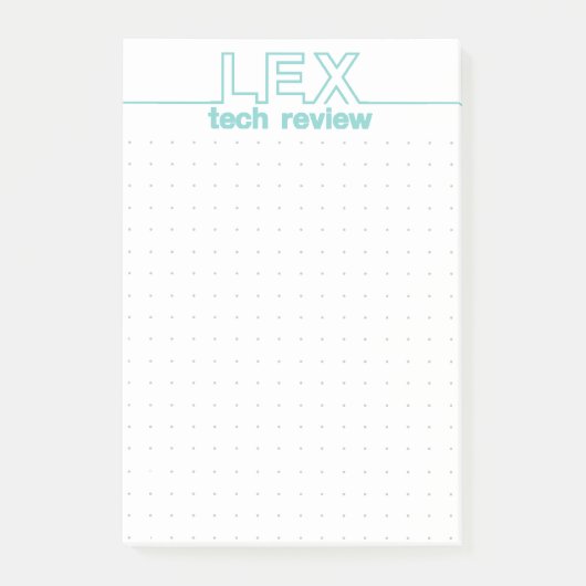 Merknaam voor LEX TECH REVIEW Post-it® Notes (Voorkant)