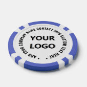 Merkontwerp Uw Logo Aangepaste Tekst Pokerfiches Poker Chips (Enkel)