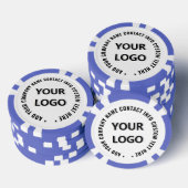 Merkontwerp Uw Logo Aangepaste Tekst Pokerfiches Poker Chips (Opstapeling)