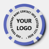 Merkontwerp Uw Logo Aangepaste Tekst Pokerfiches Poker Chips (Achterkant)