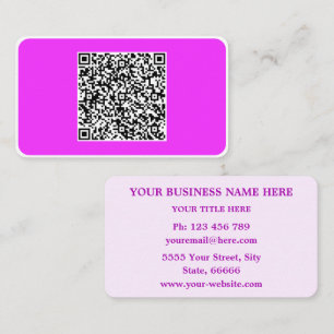Merkontwerp Voorbeeld van QR-code Zakelijke Kaarte Visitekaartje